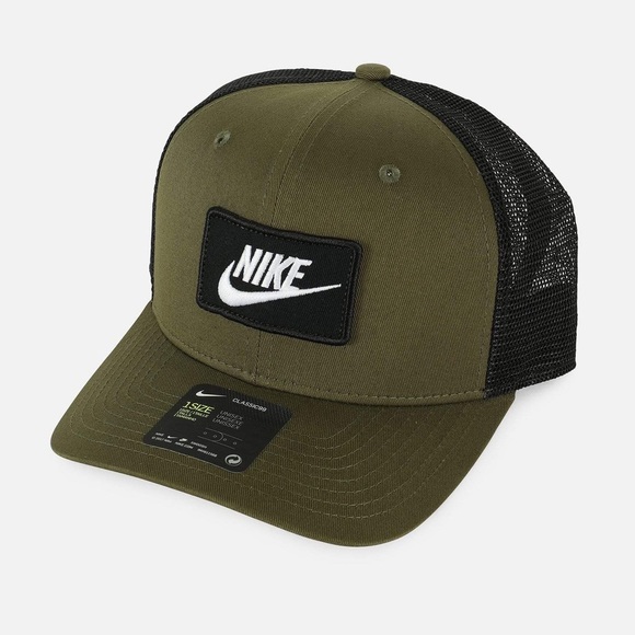 NEW Nike NSW Classic99 Trucker Hat Olive Green